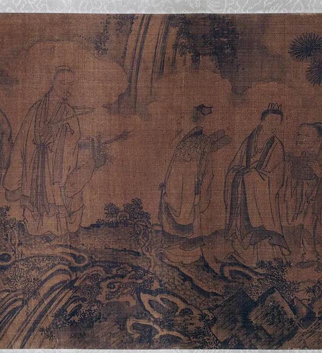 传刘松年《万仙朝真图》卷_22