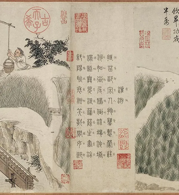 程棨《摹楼璹耕作图》卷_29