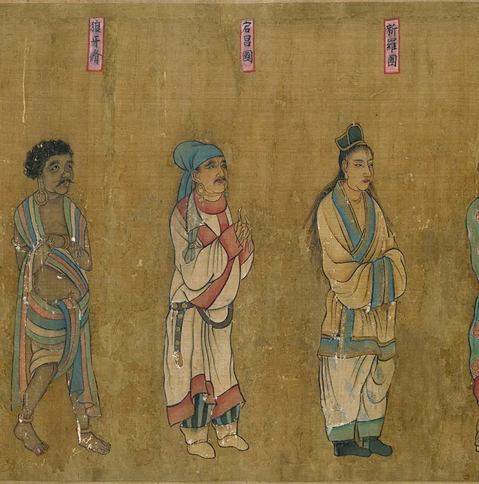 传唐阎立本王会图卷_06
