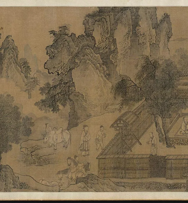山水人物画《归去来兮图卷》_13