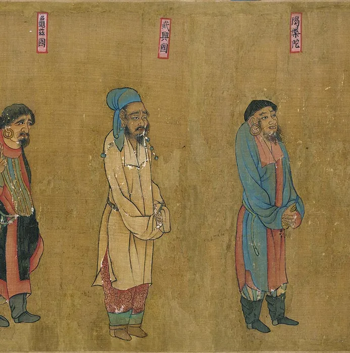传唐阎立本王会图卷_08