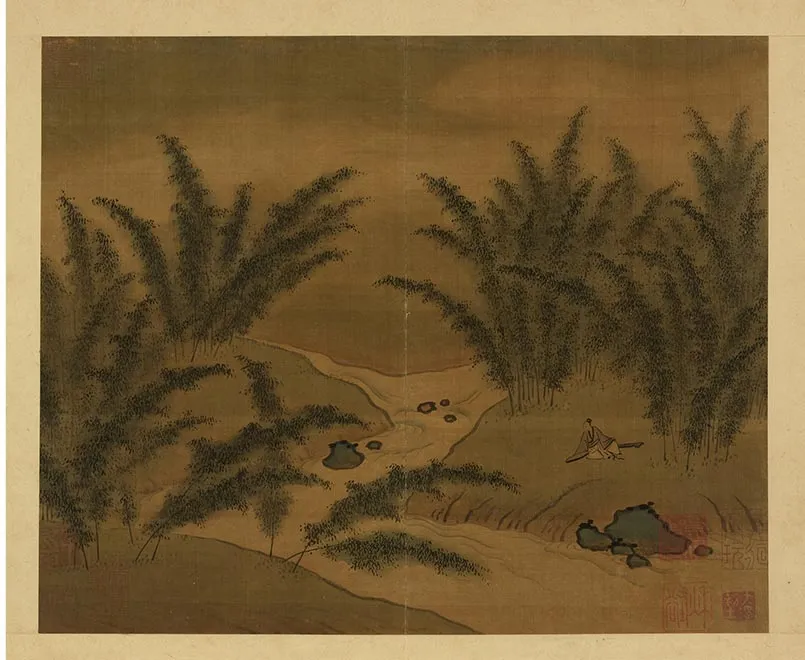 24-南朝梁张僧繇画谢灵运诗意（十二）