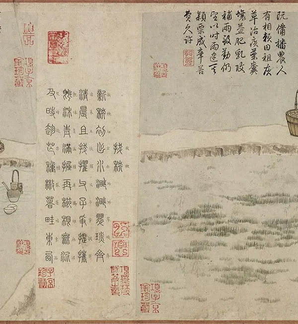 程棨《摹楼璹耕作图》卷_37