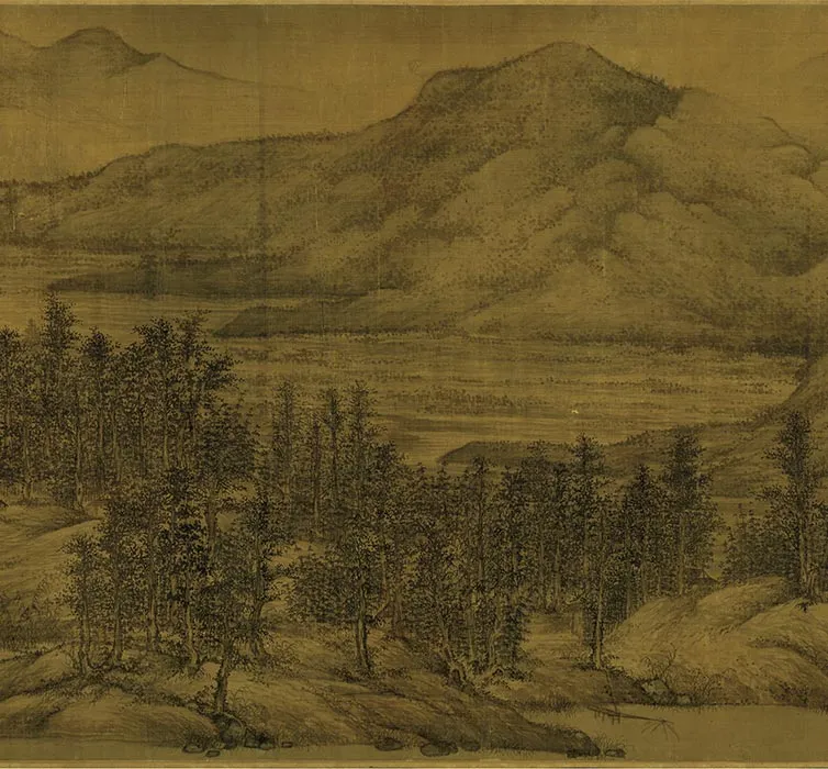 董源《夏景山口待渡图》卷_06
