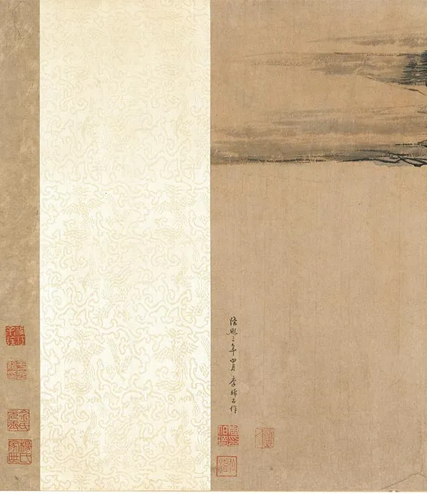 传李唐秋景山水《秋溪渔隐图》卷_03
