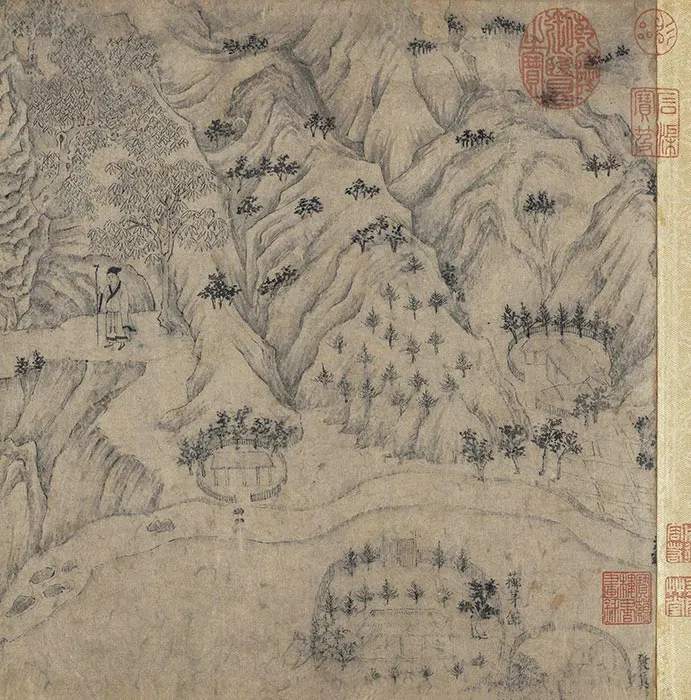 传宋李公麟山庄图卷_19