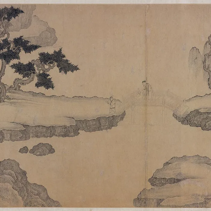 传李公麟山水人物画《群仙高会图》卷_19