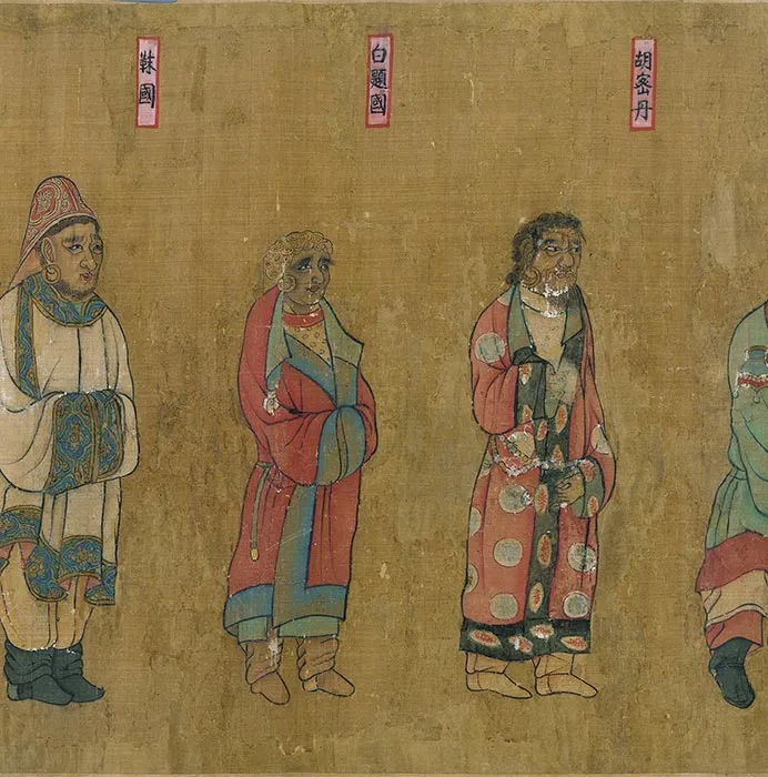 传唐阎立本王会图卷_10