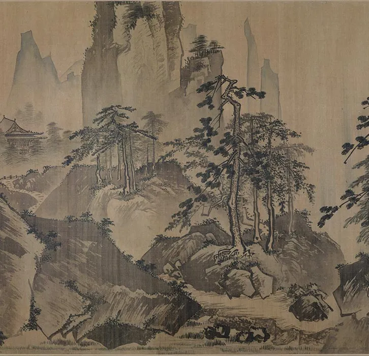 明人托名夏圭《长江万里图》卷_15