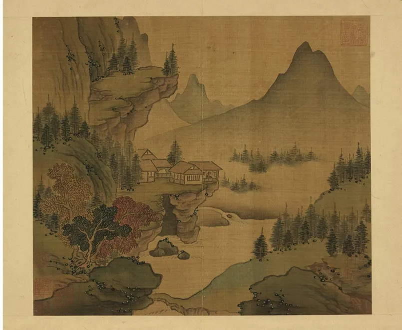 14-南朝梁张僧繇画谢灵运诗意（七）