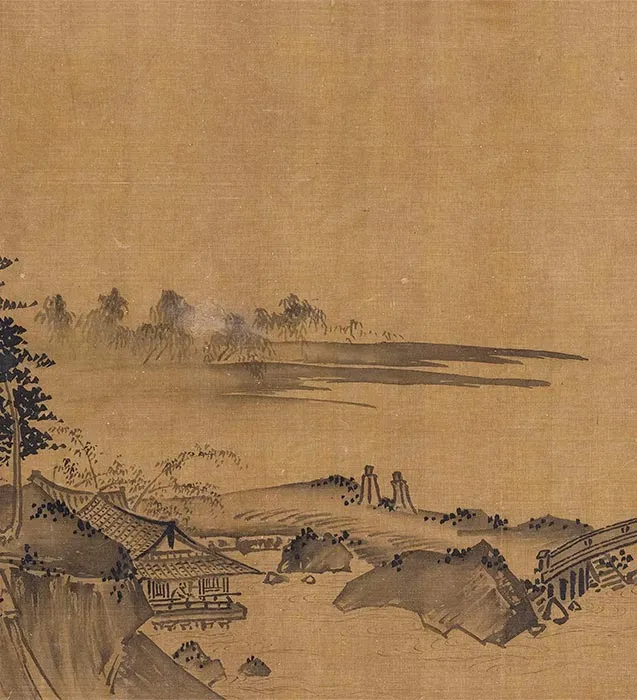 传南宋夏圭水墨山水十二景卷_15