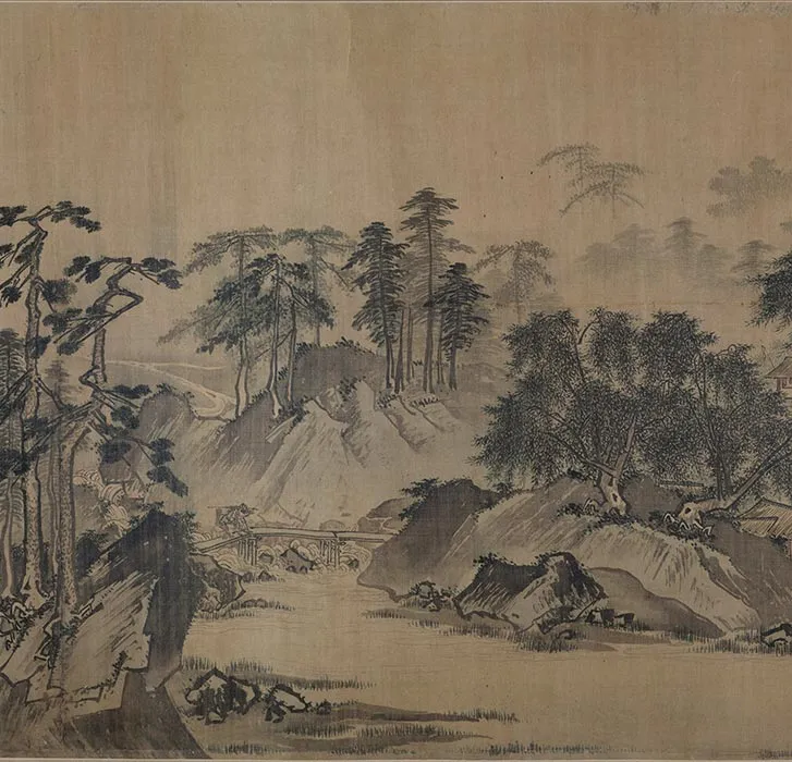 明人托名夏圭《长江万里图》卷_16