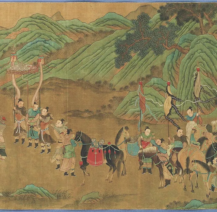 传刘松年渭水飞熊图卷_09