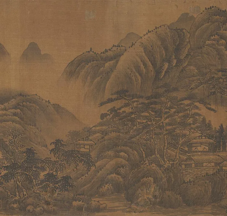 传董源山水图卷_15