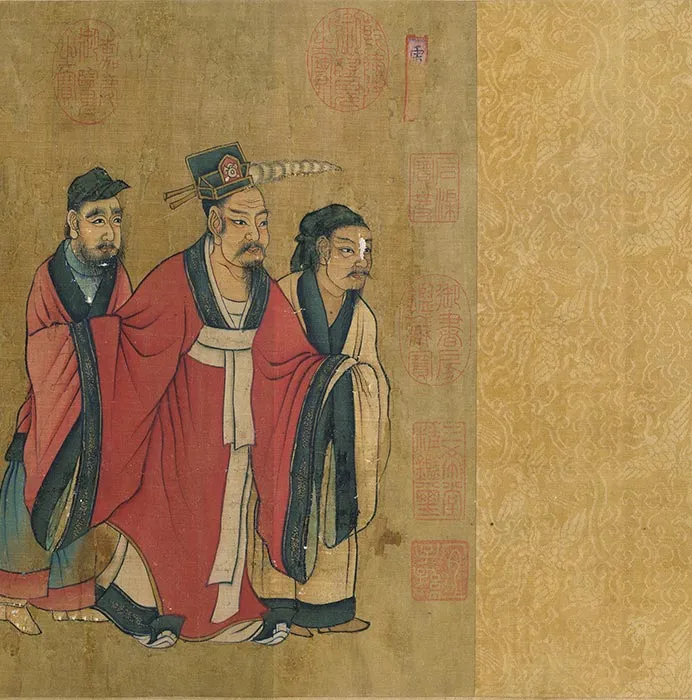 传唐阎立本王会图卷_12
