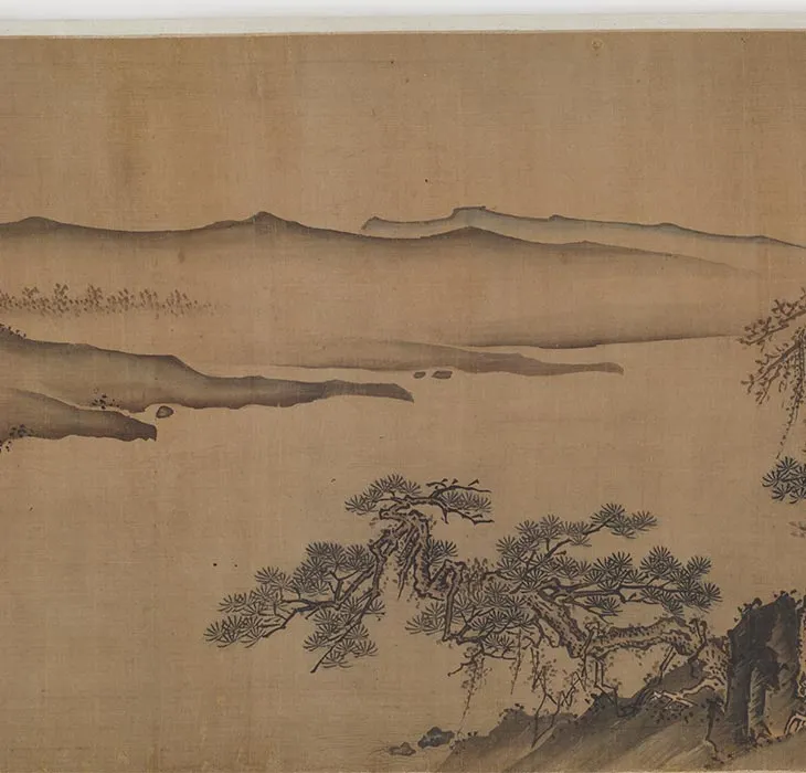 《千山竞秀图卷》又名《江村图卷》_17