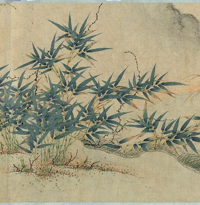 宋刘永年花阴玉兔图卷_09