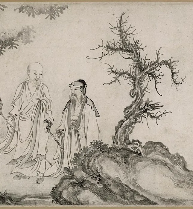 张激《白莲社图》卷_31