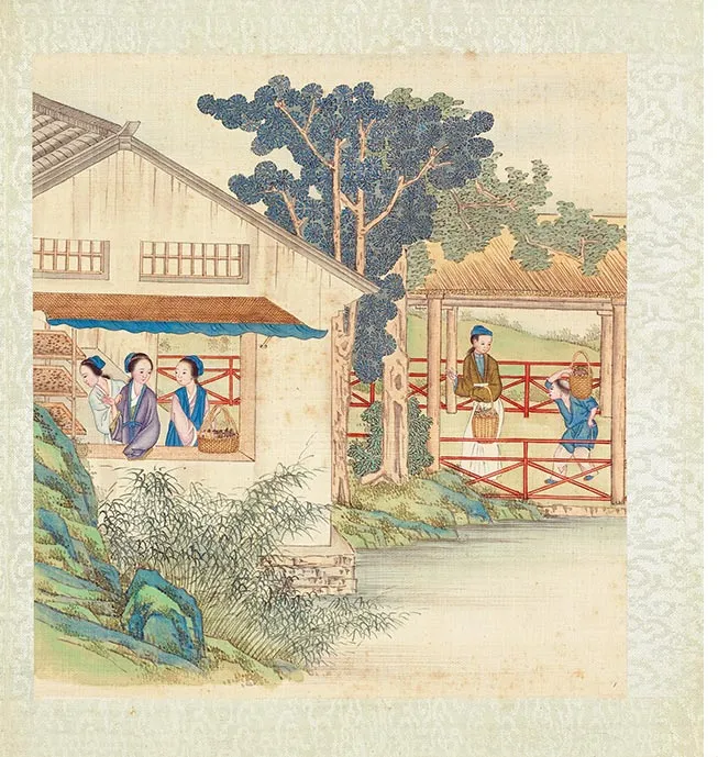 清人《耕织图册》彩绘本_20