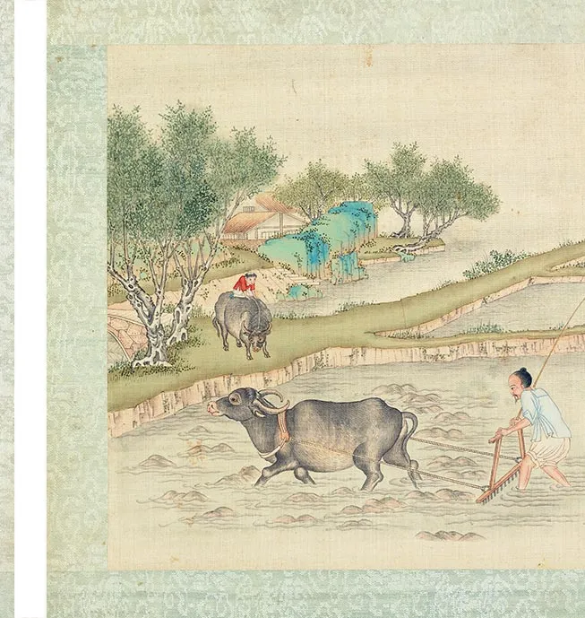 清人《耕织图册》彩绘本_43