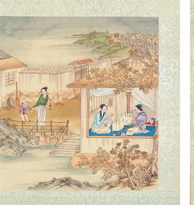 清人《耕织图册》彩绘本_06