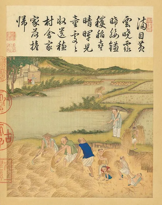 冷枚《耕织图》册_32