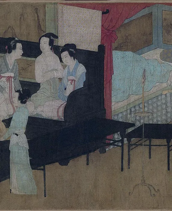 顾闳中韩熙载夜宴图卷_18