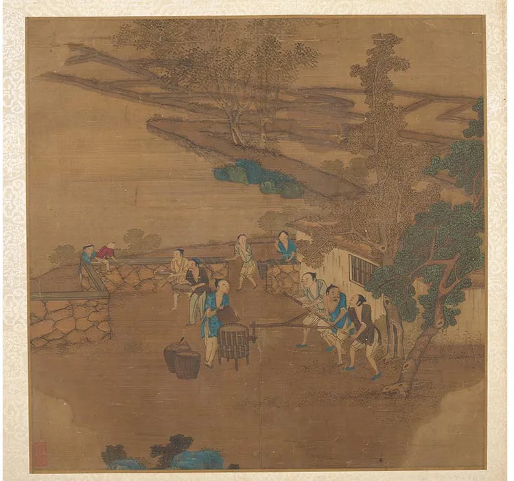 传明仇英耕织图册_08