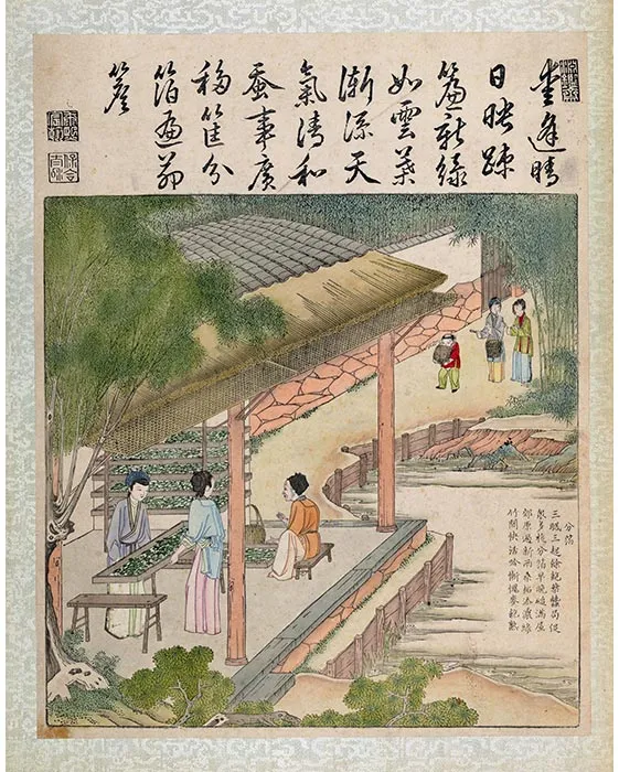 29《御制耕织图·分箔》