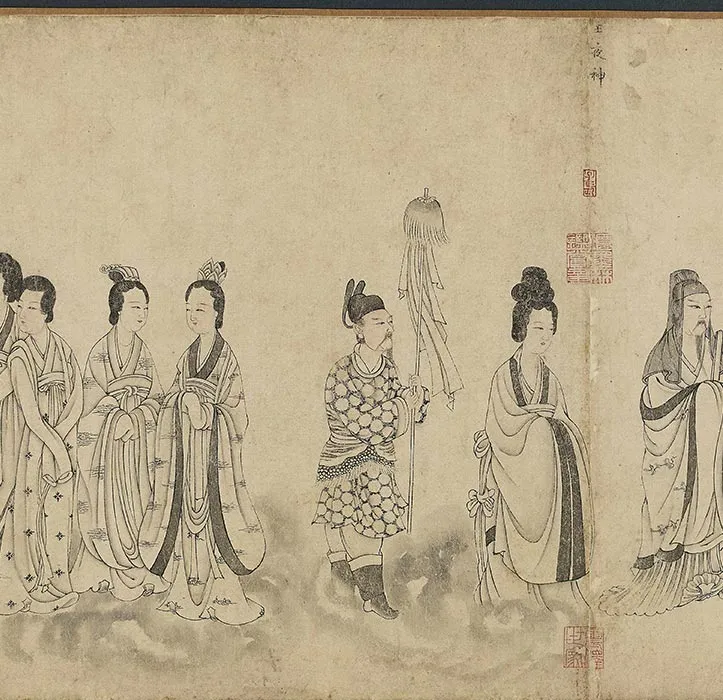 传李公麟白描《华严经变图》卷_15