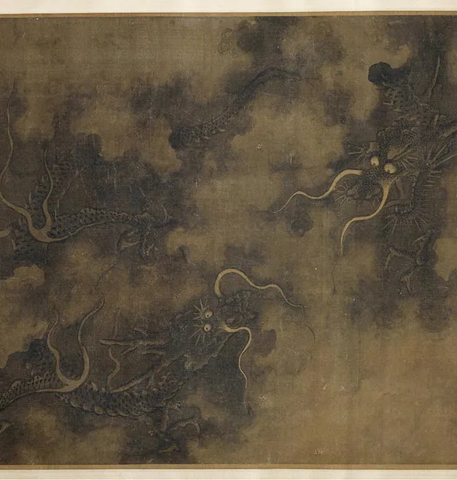 传陈容《九龙行雨图》卷_02