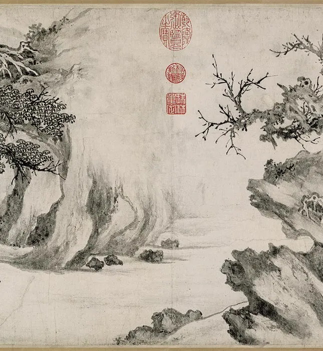 张激《白莲社图》卷_37