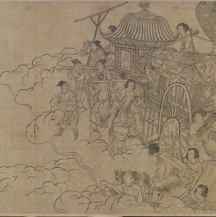 传李公麟白描《西岳降灵图》卷_04
