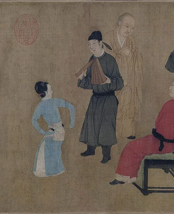 顾闳中韩熙载夜宴图卷_20