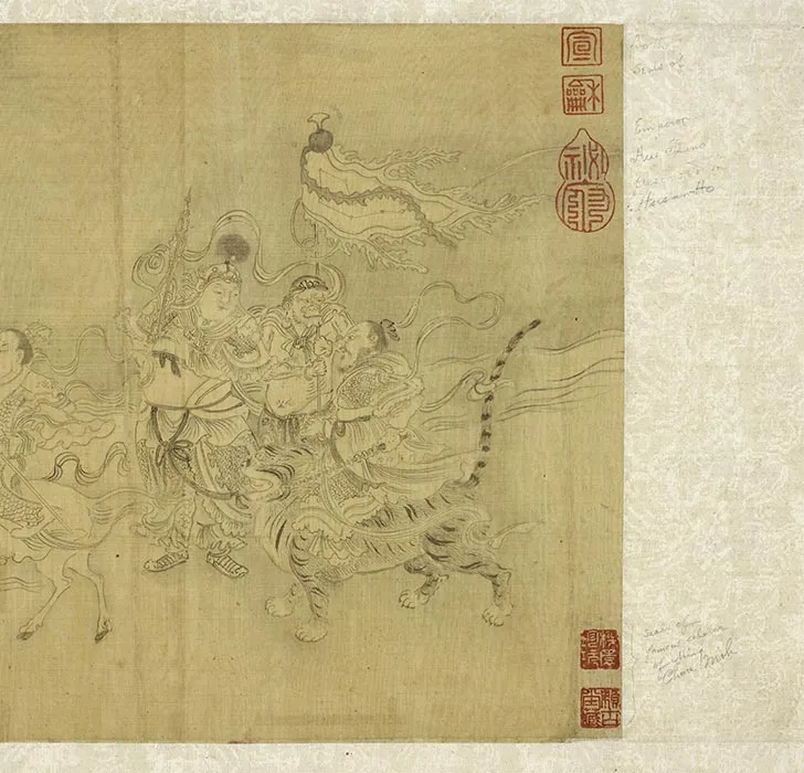 传李公麟《云涛罗汉图》卷_12