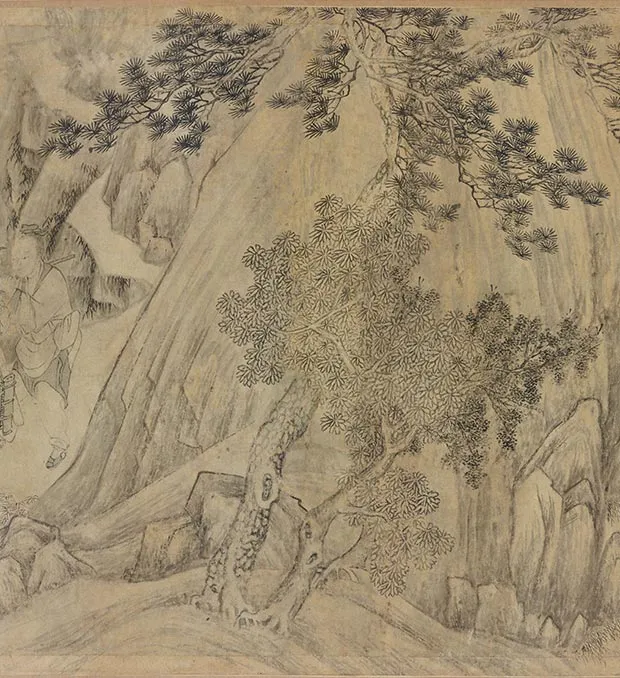 传李公麟《莲社图》卷_32