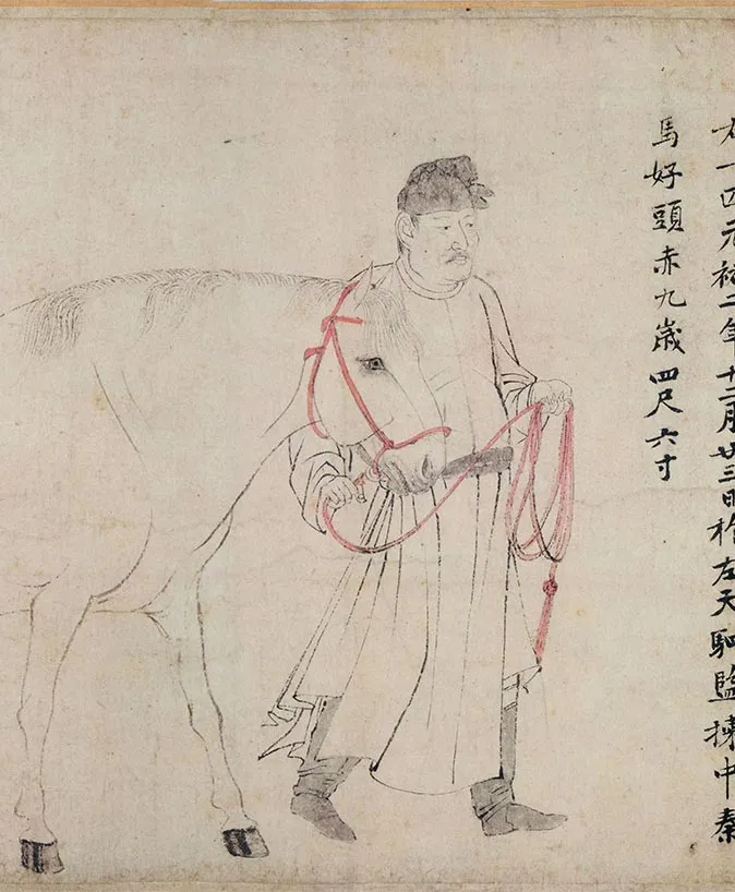 李公麟《五马图》卷_08