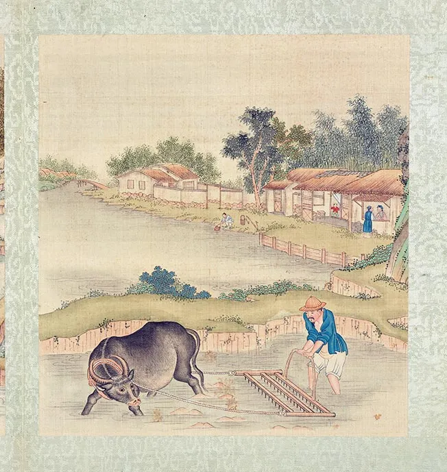 清人《耕织图册》彩绘本_42