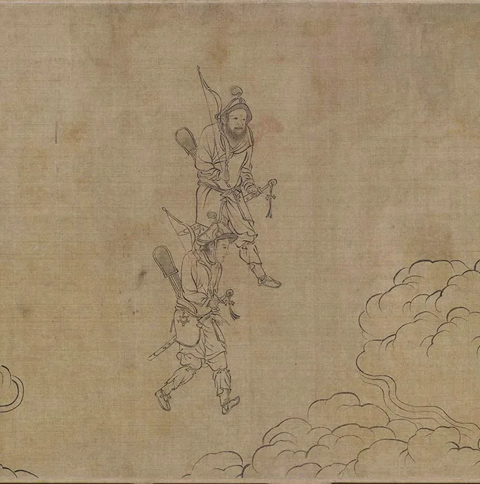 传李公麟白描《西岳降灵图》卷_06