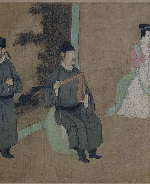 顾闳中韩熙载夜宴图卷_14