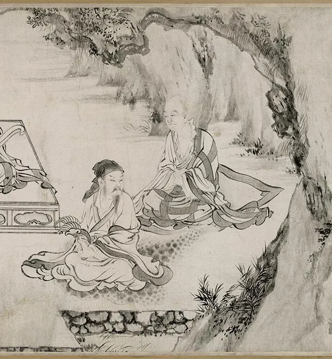 张激《白莲社图》卷_28