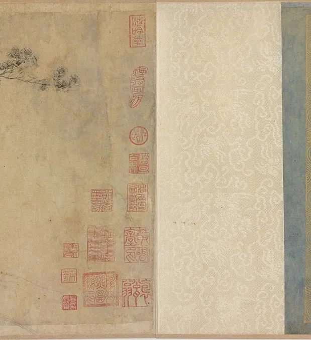 传李公麟《莲社图》卷_36