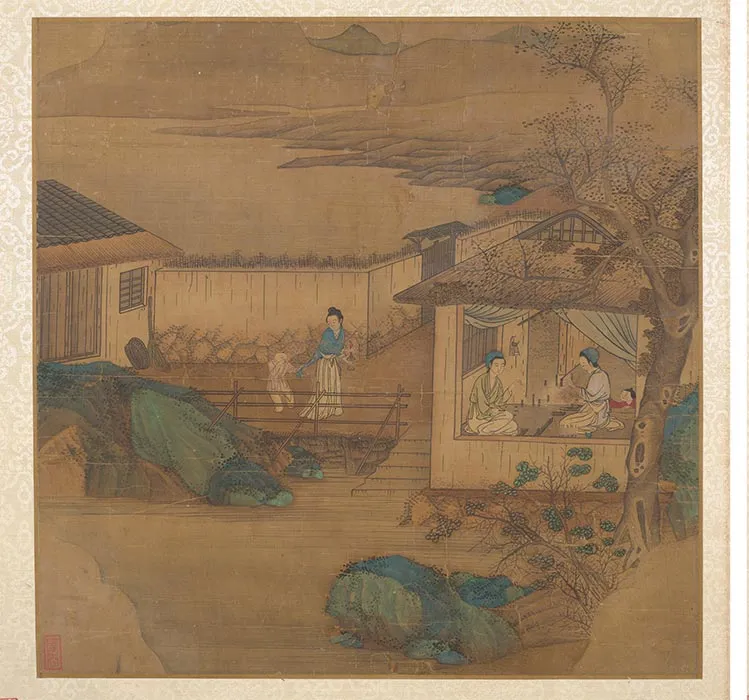 传明仇英耕织图册_03