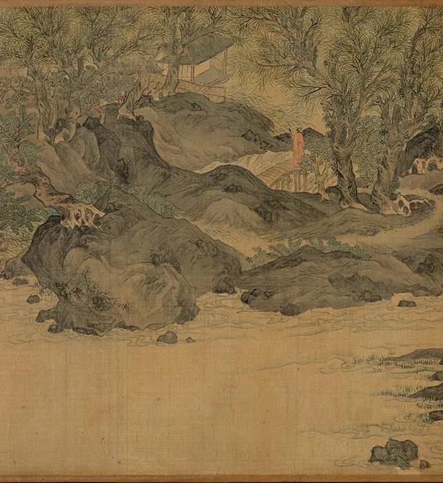唐寅山水画《耕织图》卷_19