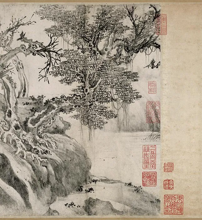 张激《白莲社图》卷_38