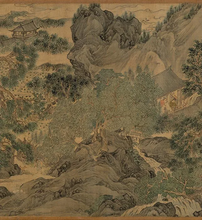 唐寅山水画《耕织图》卷_15