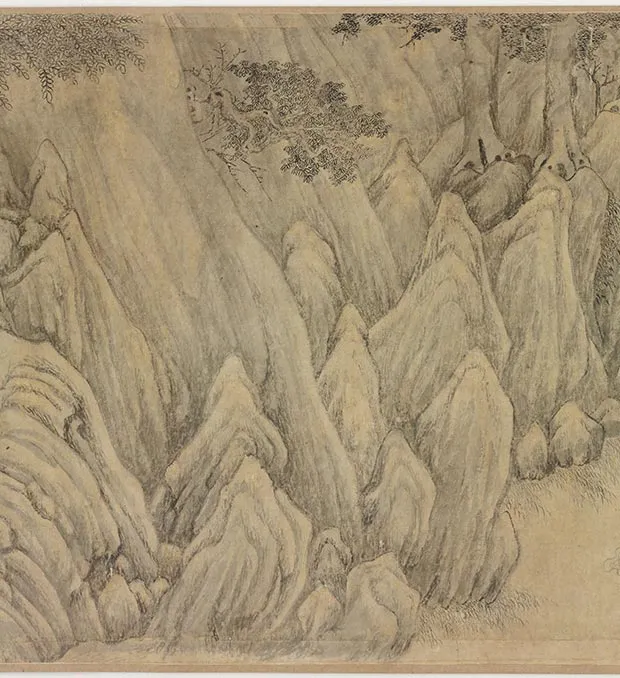 传李公麟《莲社图》卷_25