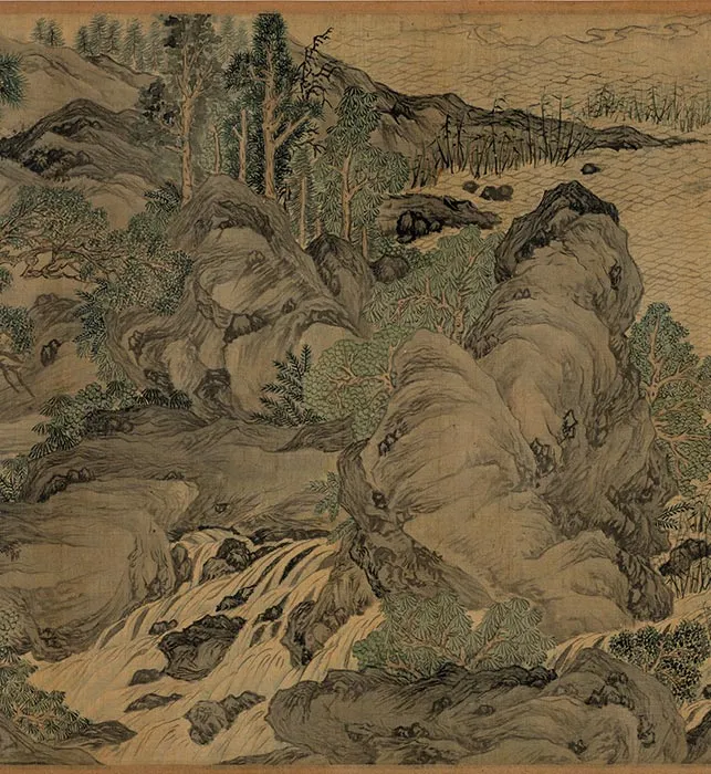 唐寅山水画《耕织图》卷_12