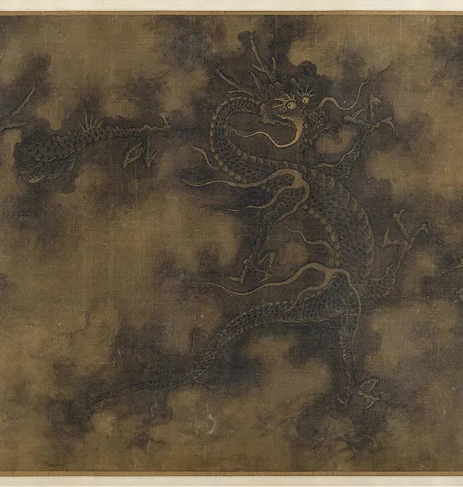 传陈容《九龙行雨图》卷_03