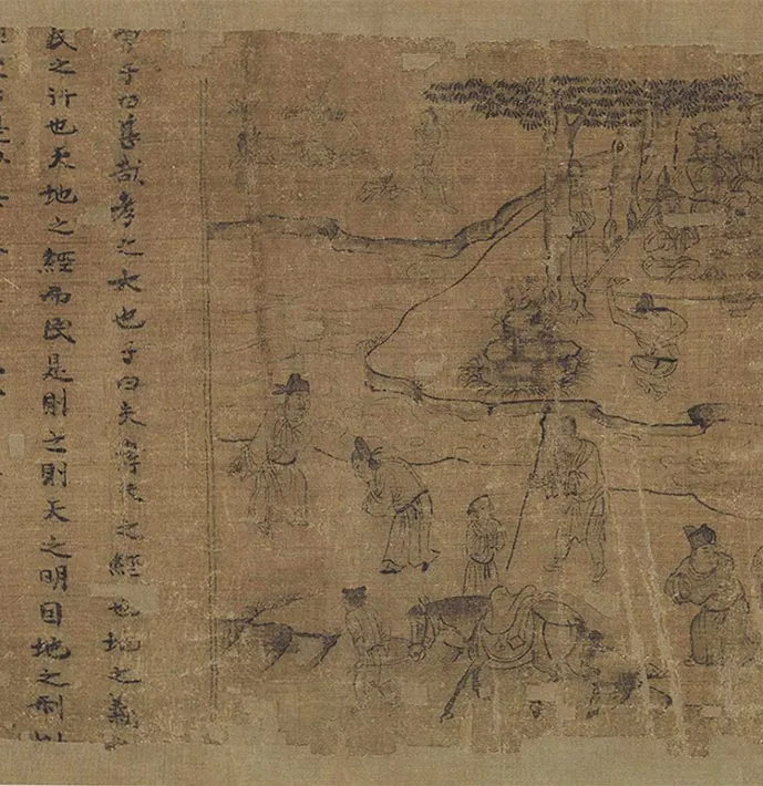 李公麟白描《孝经图》卷_17